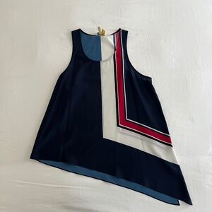 Joie Geometric Color Block Sleeveless Blouse – Size Large